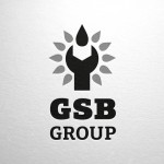 Логотип GSB Group серый горизонтальный