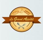 логотип le grand appetit бежевый коричневый пекарня выпечка французский