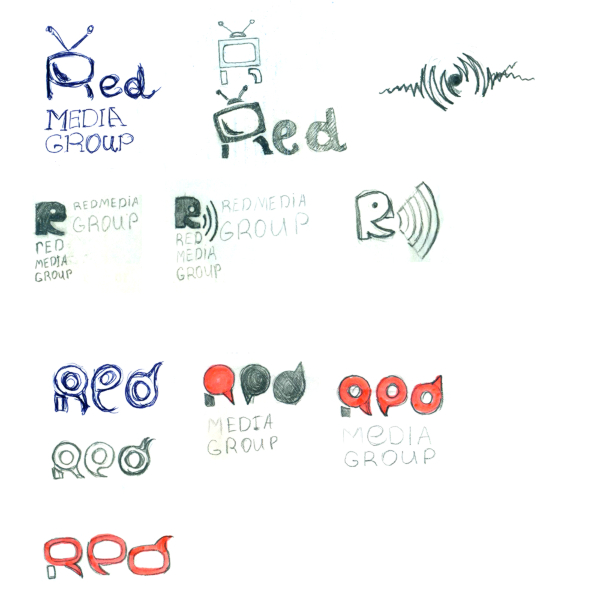 Создание логотипа. Red media group