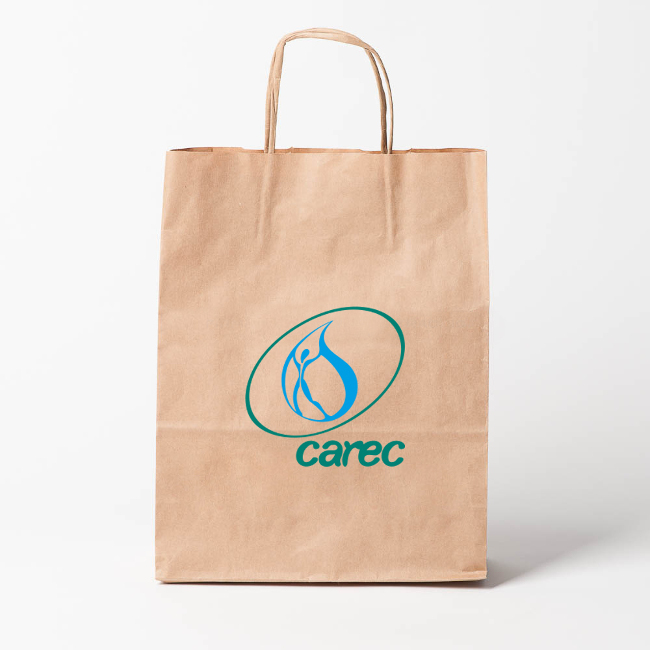 Пакет из крафтовой бумаги вторичной переработки, плотностью 130 гр.