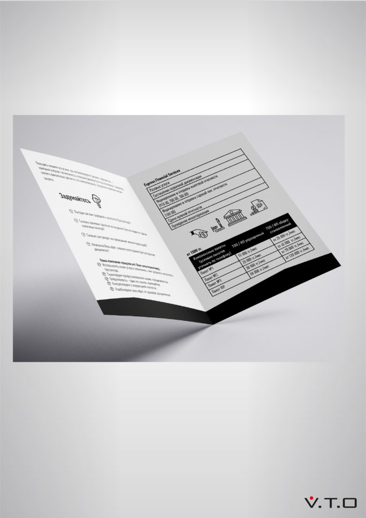 Express Financial Service, брошюра, дизайн алматы, полиграфия, листовки